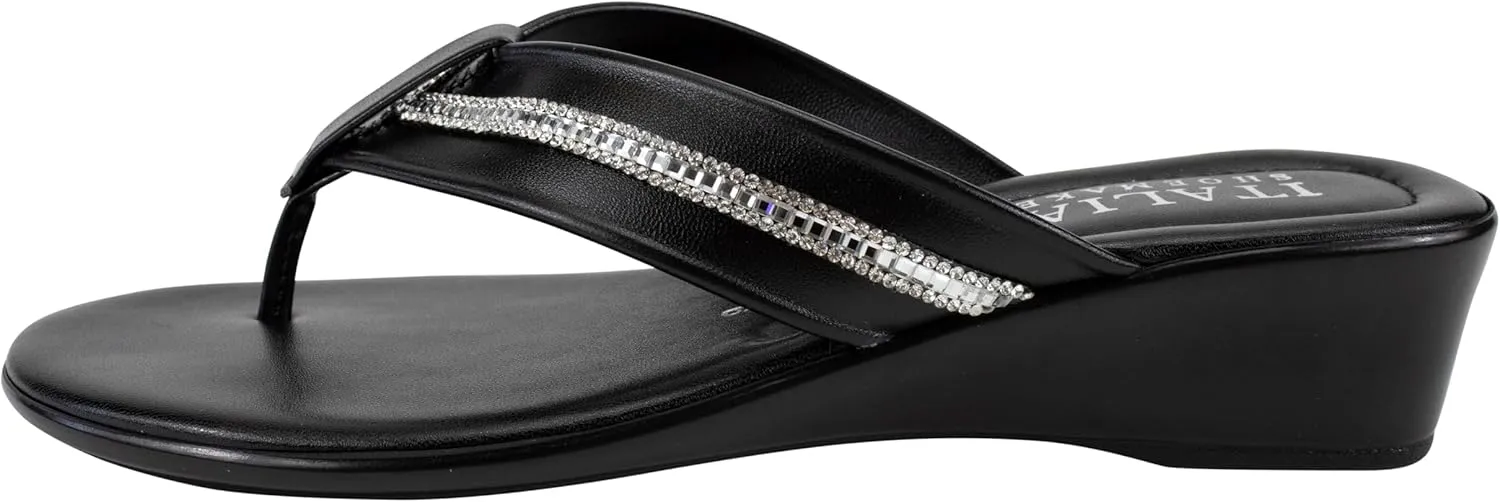 ITALIAN Shoemakers Women's Sunsyn wedge thong sandal for Women