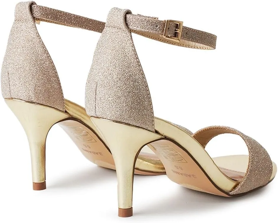 J. Adams Dove Ankle Strap Womens Stiletto For Women Sexy - Open Toe Strappy Heels, Wedding Shoes For Bride, Summer Heels and Bridal Shoes