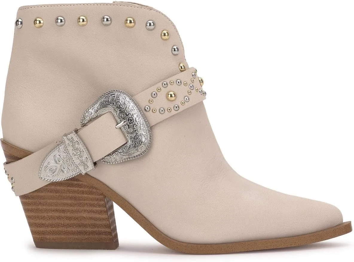 Jessica Simpson Womens Pivvy Suede Studded Cowboy, Western Boots