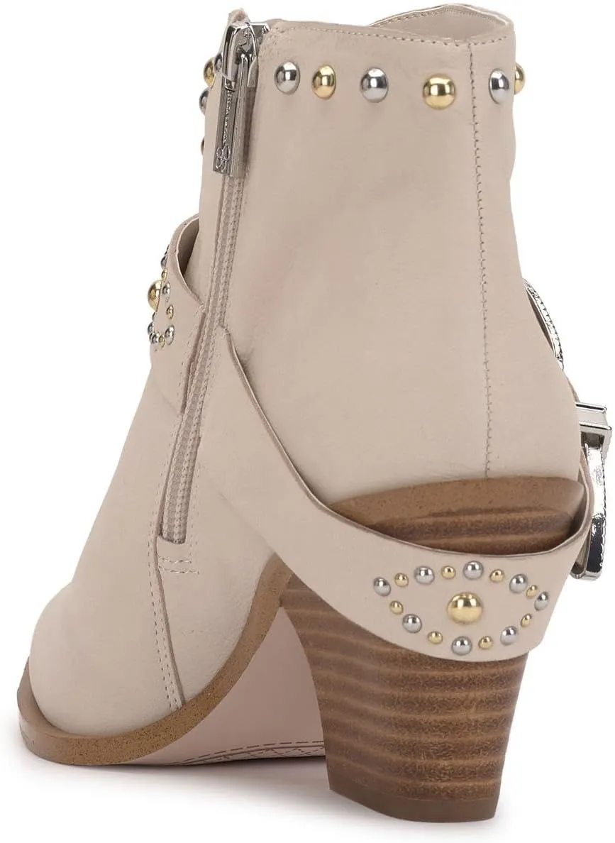 Jessica Simpson Womens Pivvy Suede Studded Cowboy, Western Boots