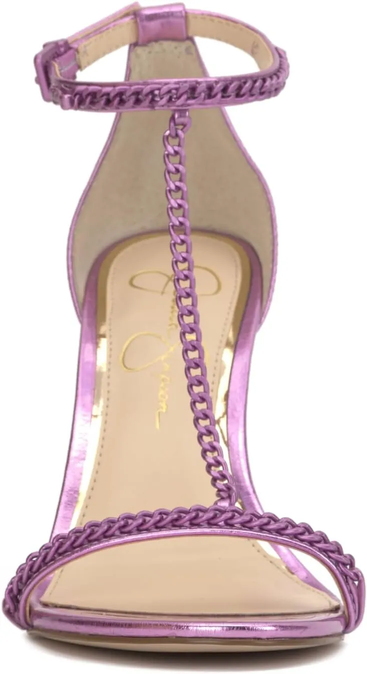 Jessica Simpson Womens Qiven Faux Leather Heels