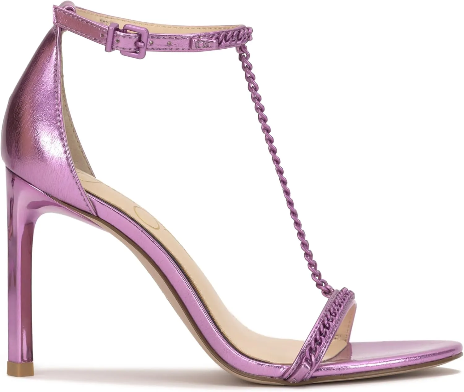 Jessica Simpson Womens Qiven Faux Leather Heels