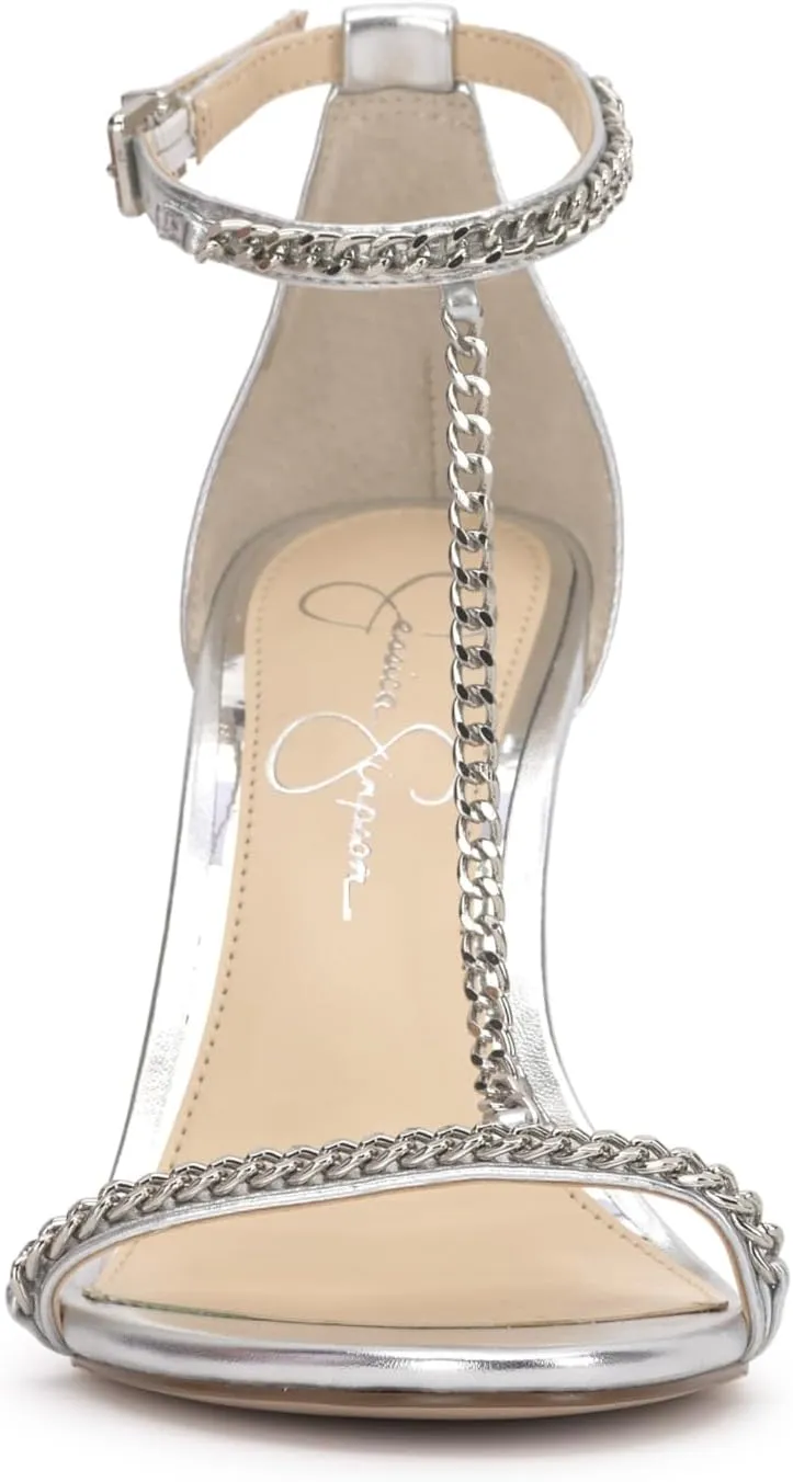 Jessica Simpson Womens Qiven Faux Leather Heels
