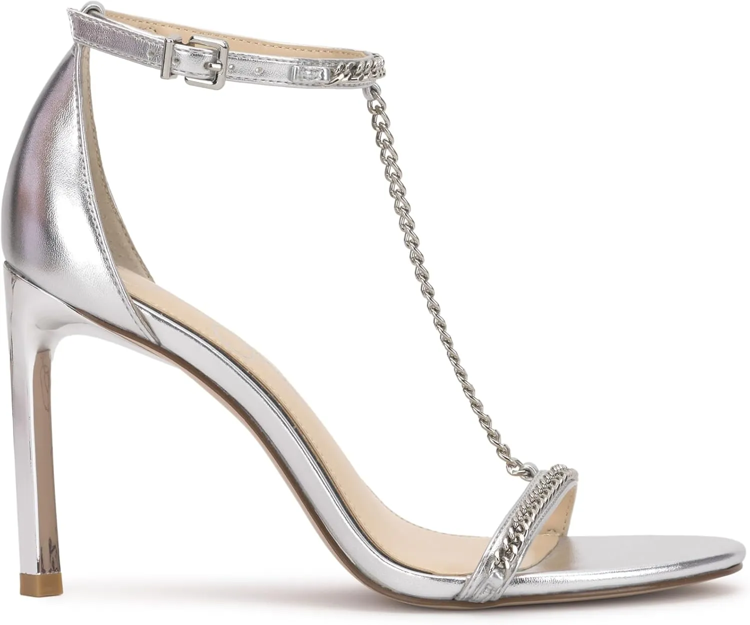 Jessica Simpson Womens Qiven Faux Leather Heels
