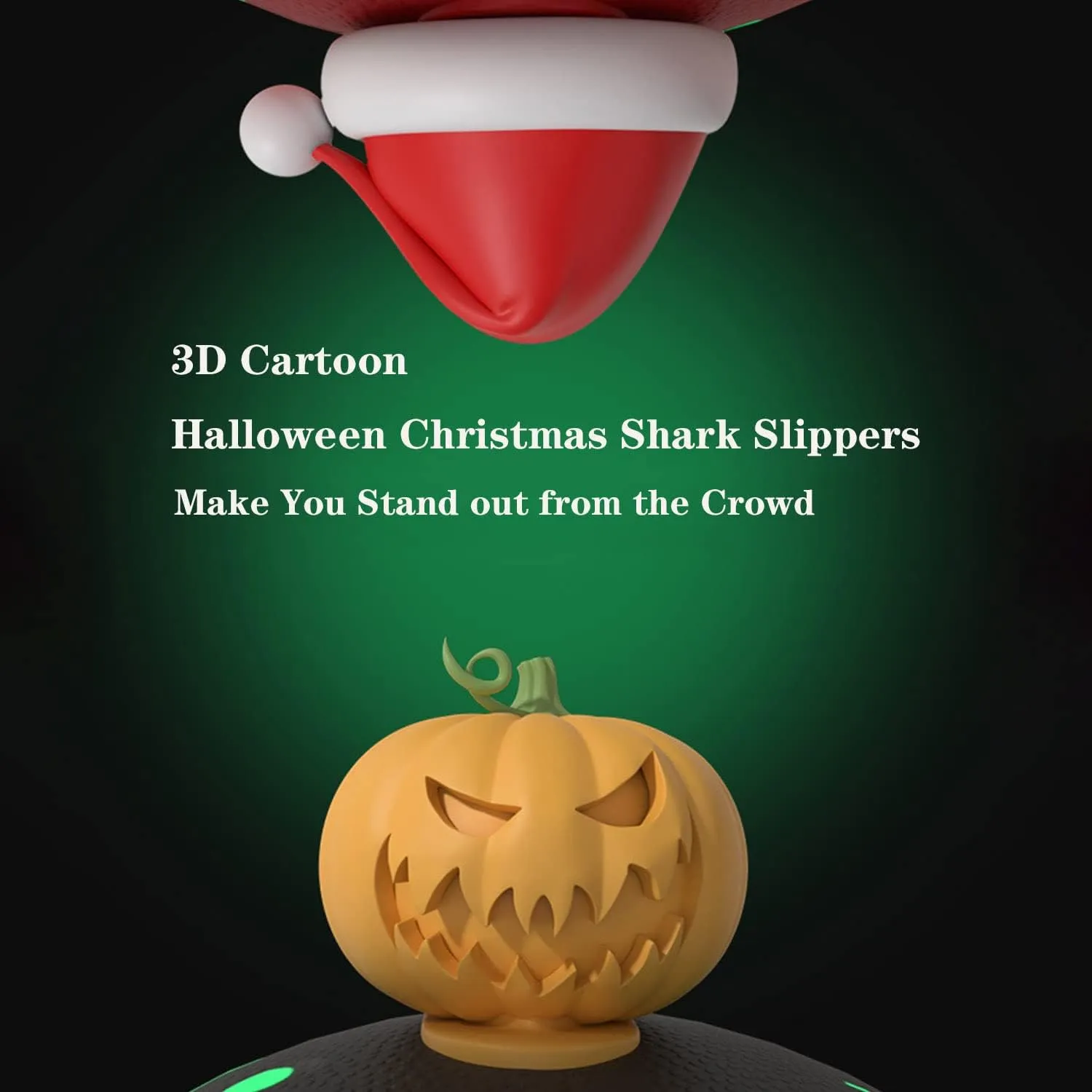 Jfxgjuv Luminous Shark Slippers Spooky Shark Slides Galaxy Shark Slides Shark Cloud Slides Glow in The Dark 3D Cartoon Christmas Halloween Shark Slides Sandals