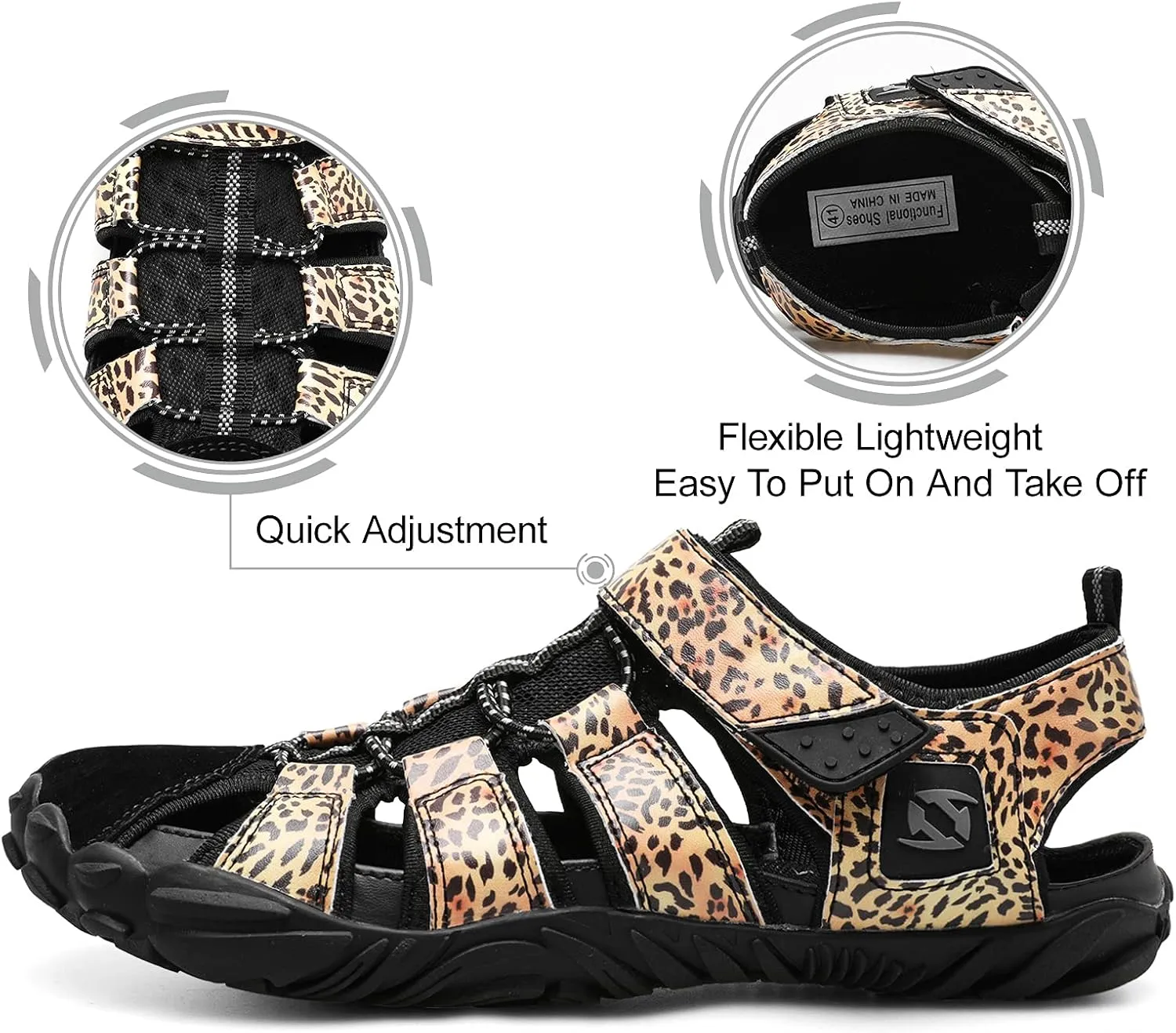 JIASUQI Athletic Hiking Water Shoes Barefoot Aqua Swim Sports Sandals Walking Shoes for Women Men
