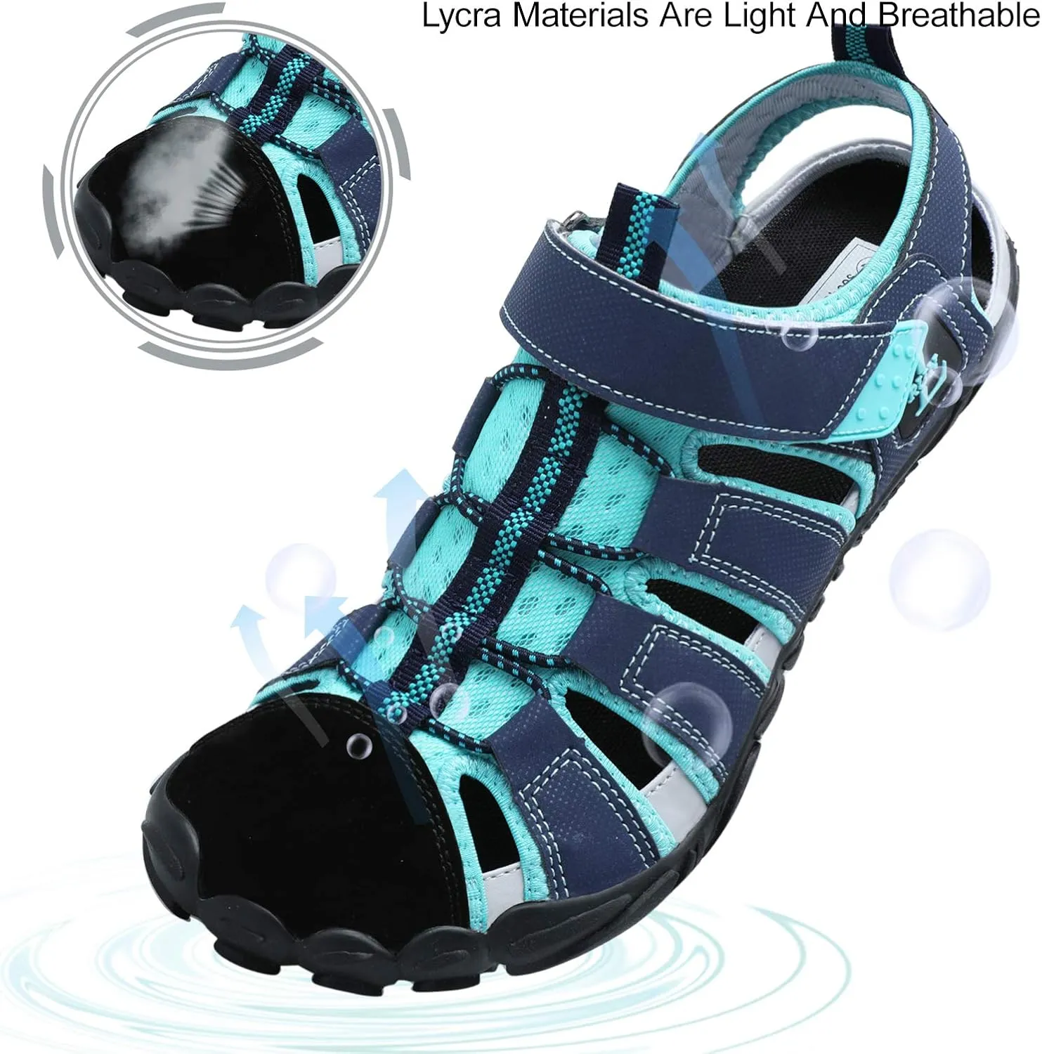 JIASUQI Athletic Hiking Water Shoes Barefoot Aqua Swim Sports Sandals Walking Shoes for Women Men