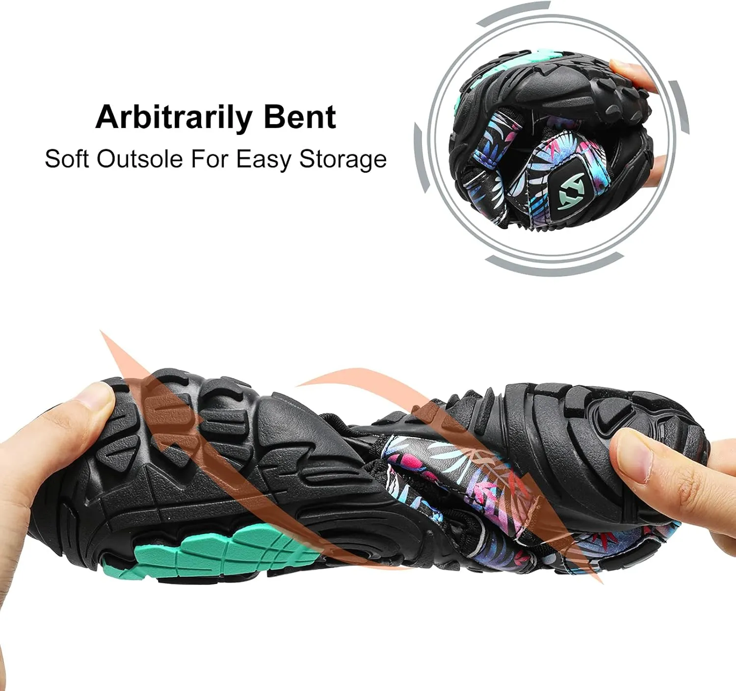JIASUQI Athletic Hiking Water Shoes Barefoot Aqua Swim Sports Sandals Walking Shoes for Women Men
