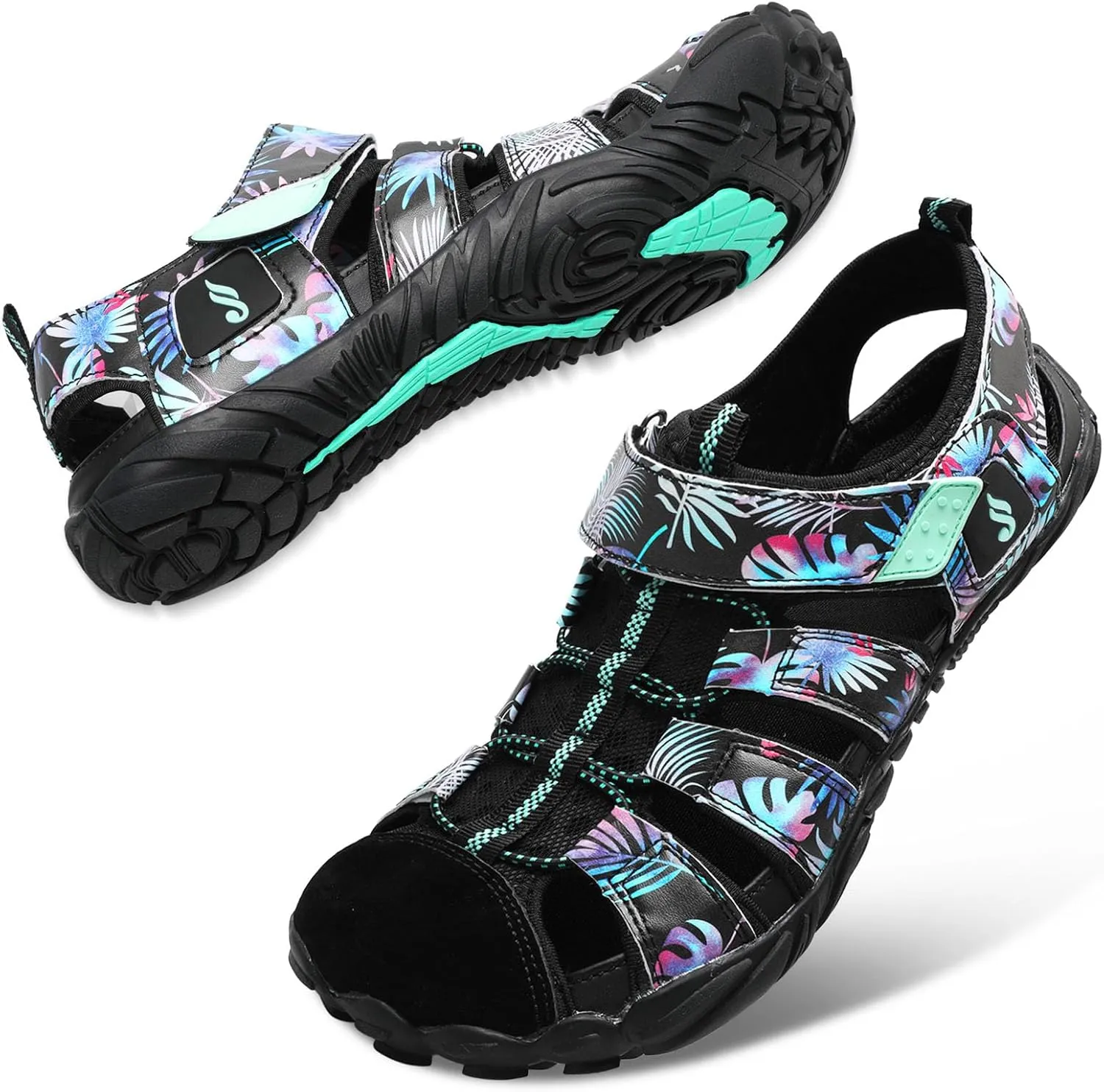 JIASUQI Athletic Hiking Water Shoes Barefoot Aqua Swim Sports Sandals Walking Shoes for Women Men
