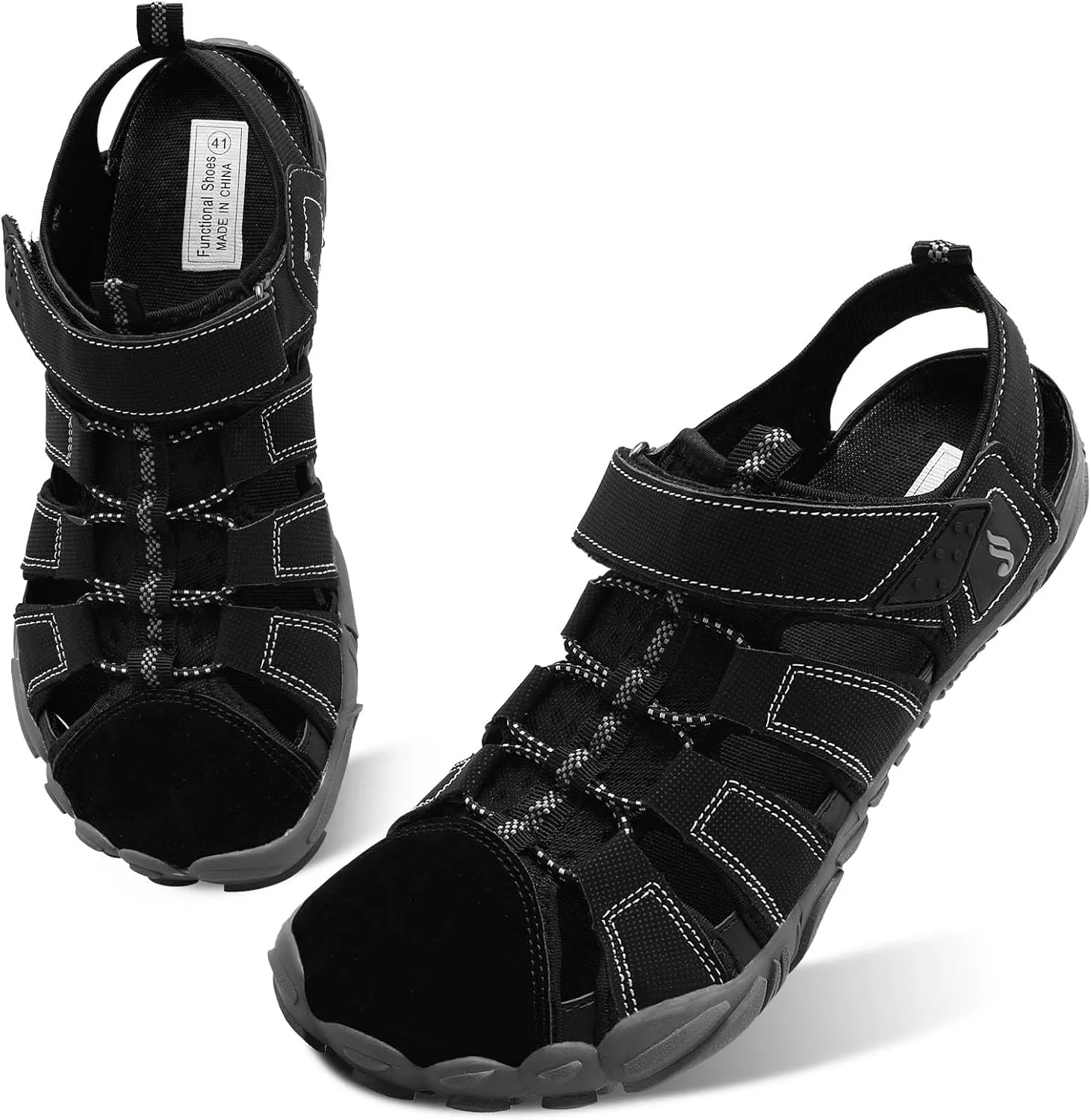JIASUQI Athletic Hiking Water Shoes Barefoot Aqua Swim Sports Sandals Walking Shoes for Women Men