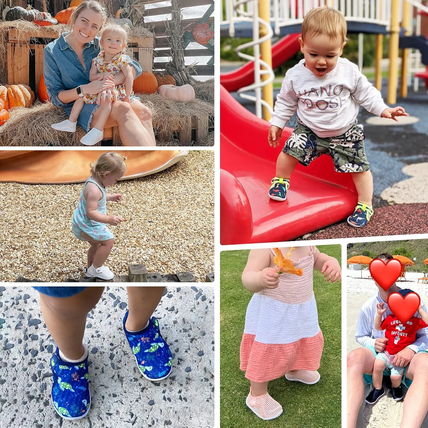JIASUQI Baby Boys Girls Barefoot Swim Pool Water Shoes Beach Walking Sandals Athletic Sneakers
