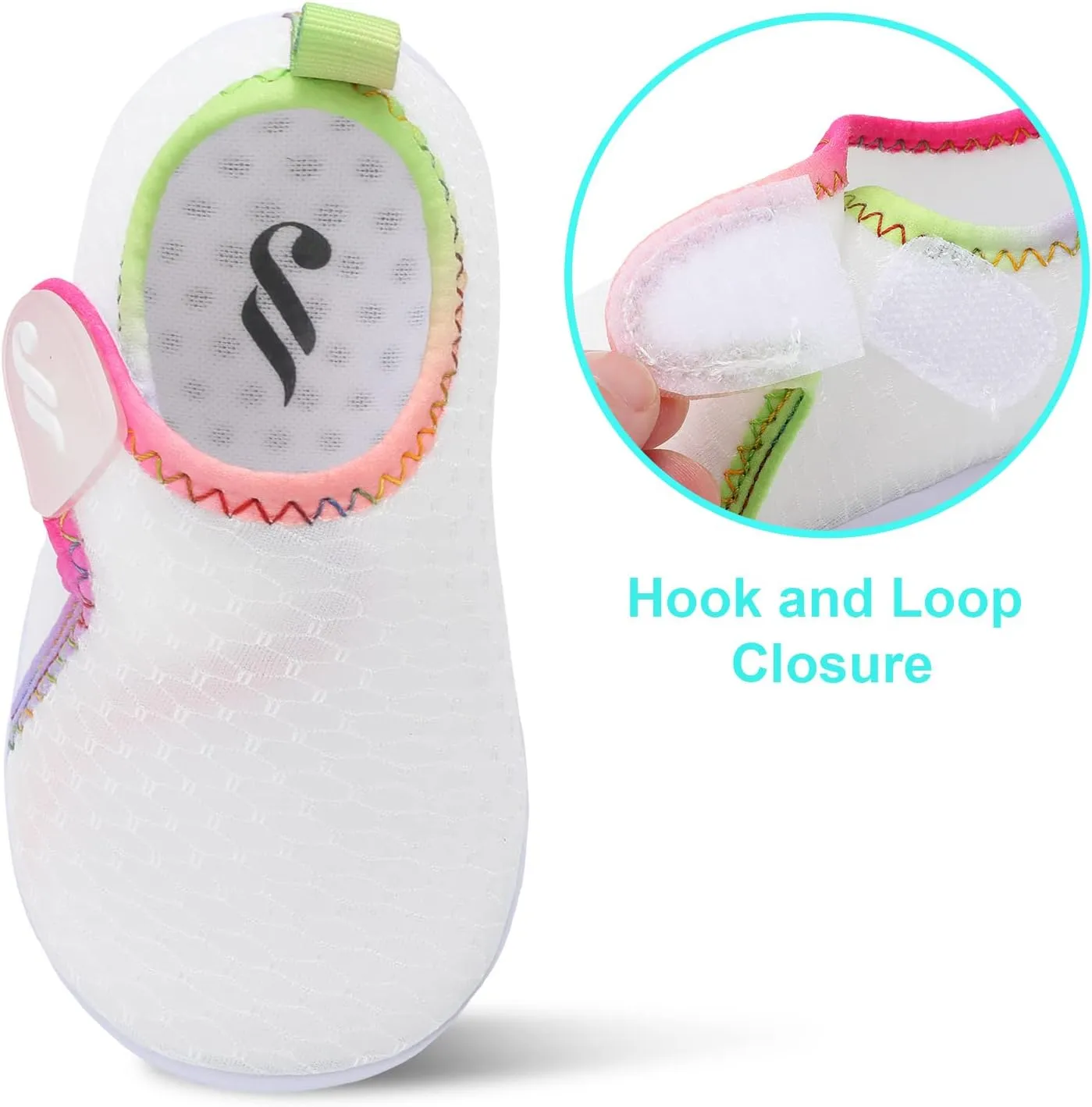 JIASUQI Baby Boys Girls Barefoot Swim Pool Water Shoes Beach Walking Sandals Athletic Sneakers