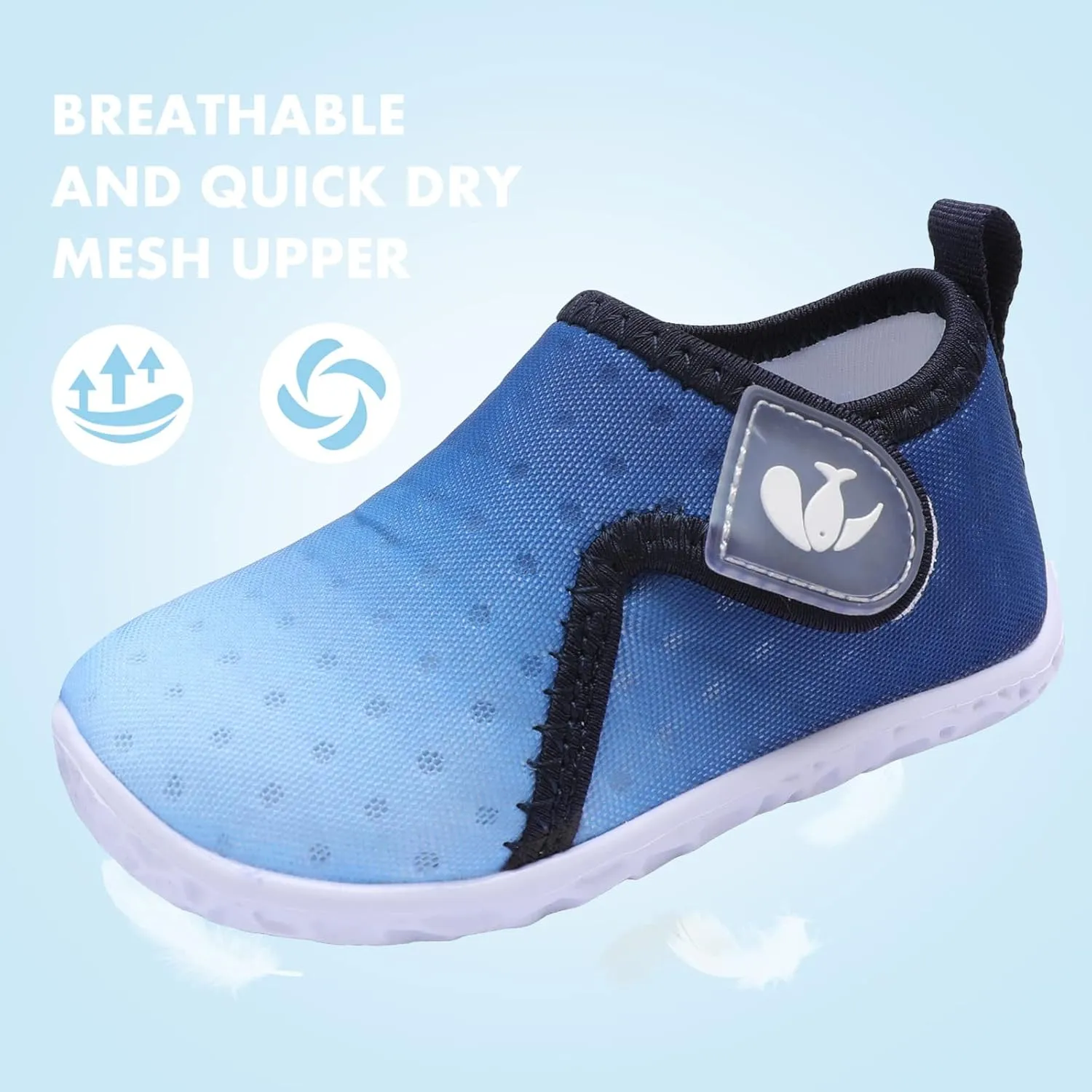 JIASUQI Baby Boys Girls Barefoot Swim Pool Water Shoes Beach Walking Sandals Athletic Sneakers
