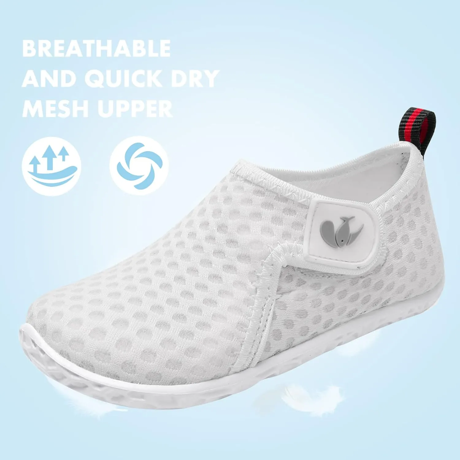 JIASUQI Baby Boys Girls Barefoot Swim Pool Water Shoes Beach Walking Sandals Athletic Sneakers