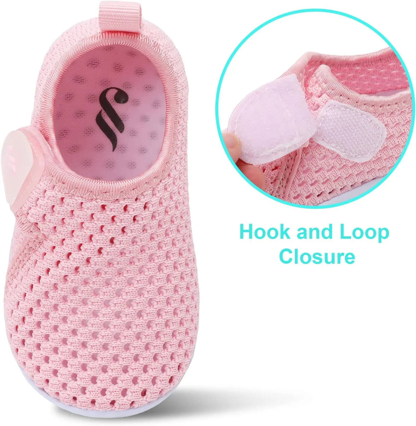 JIASUQI Baby Boys Girls Barefoot Swim Pool Water Shoes Beach Walking Sandals Athletic Sneakers