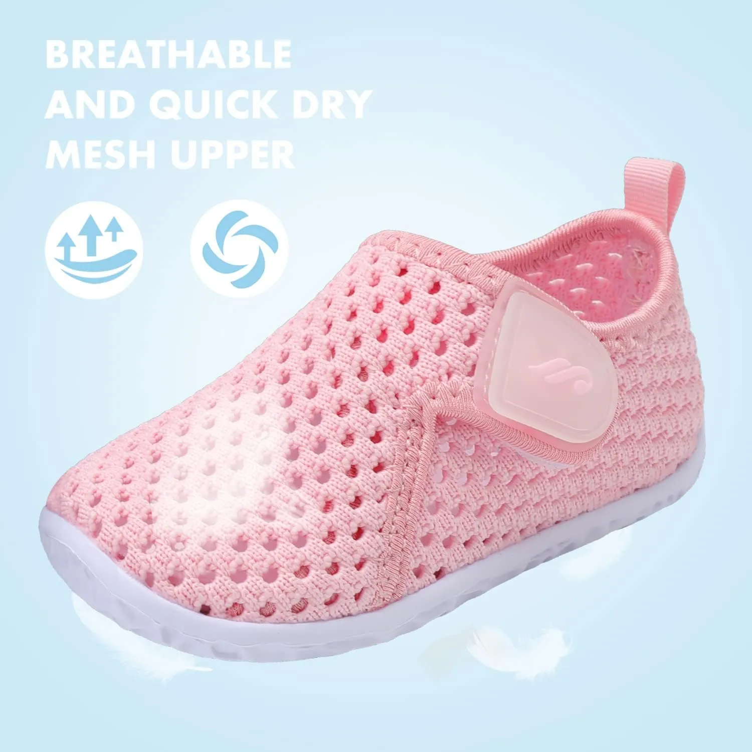 JIASUQI Baby Boys Girls Barefoot Swim Pool Water Shoes Beach Walking Sandals Athletic Sneakers