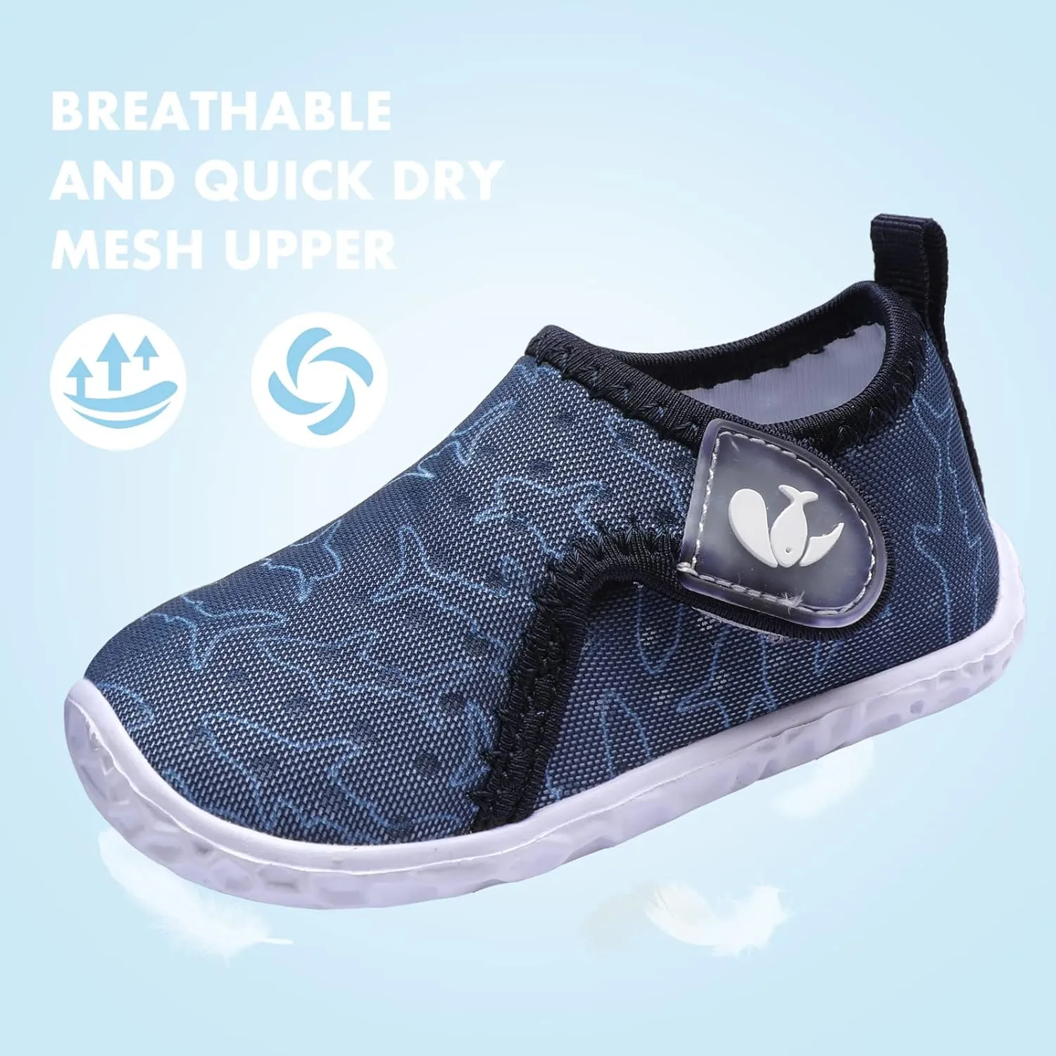 JIASUQI Baby Boys Girls Barefoot Swim Pool Water Shoes Beach Walking Sandals Athletic Sneakers