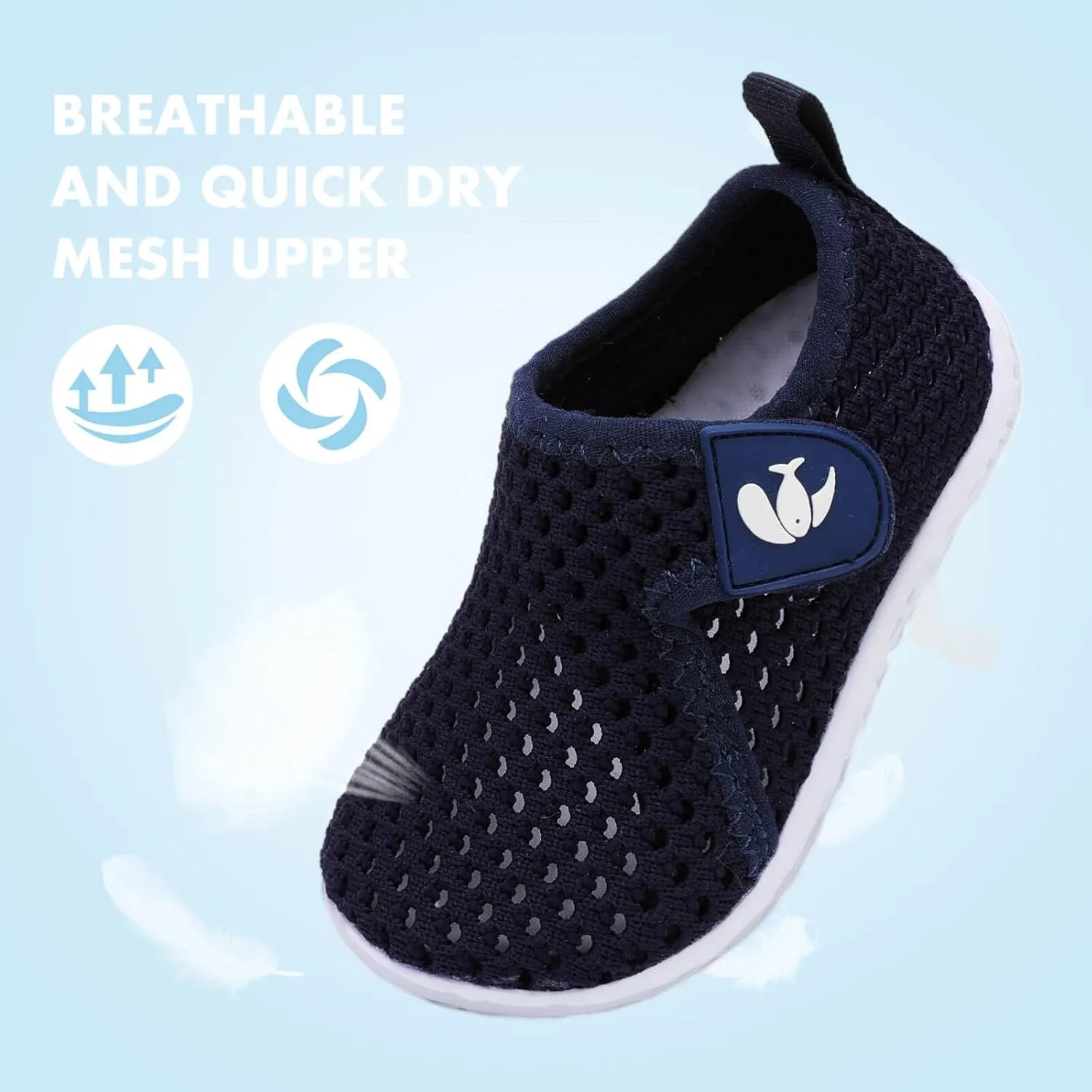 JOINFREE Baby Toddler Water Shoes Boys Girls Sandals Barefoot Kids Breathable Sneakers Shoes for Walking Running
