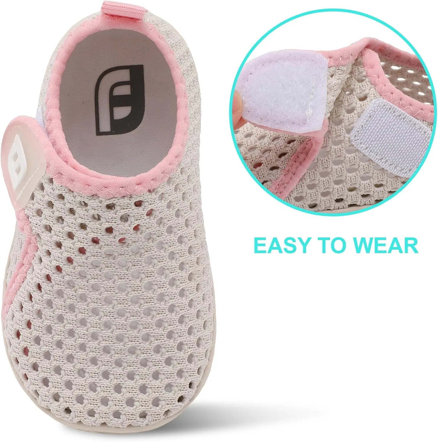 JOINFREE Baby Toddler Water Shoes Boys Girls Sandals Barefoot Kids Breathable Sneakers Shoes for Walking Running