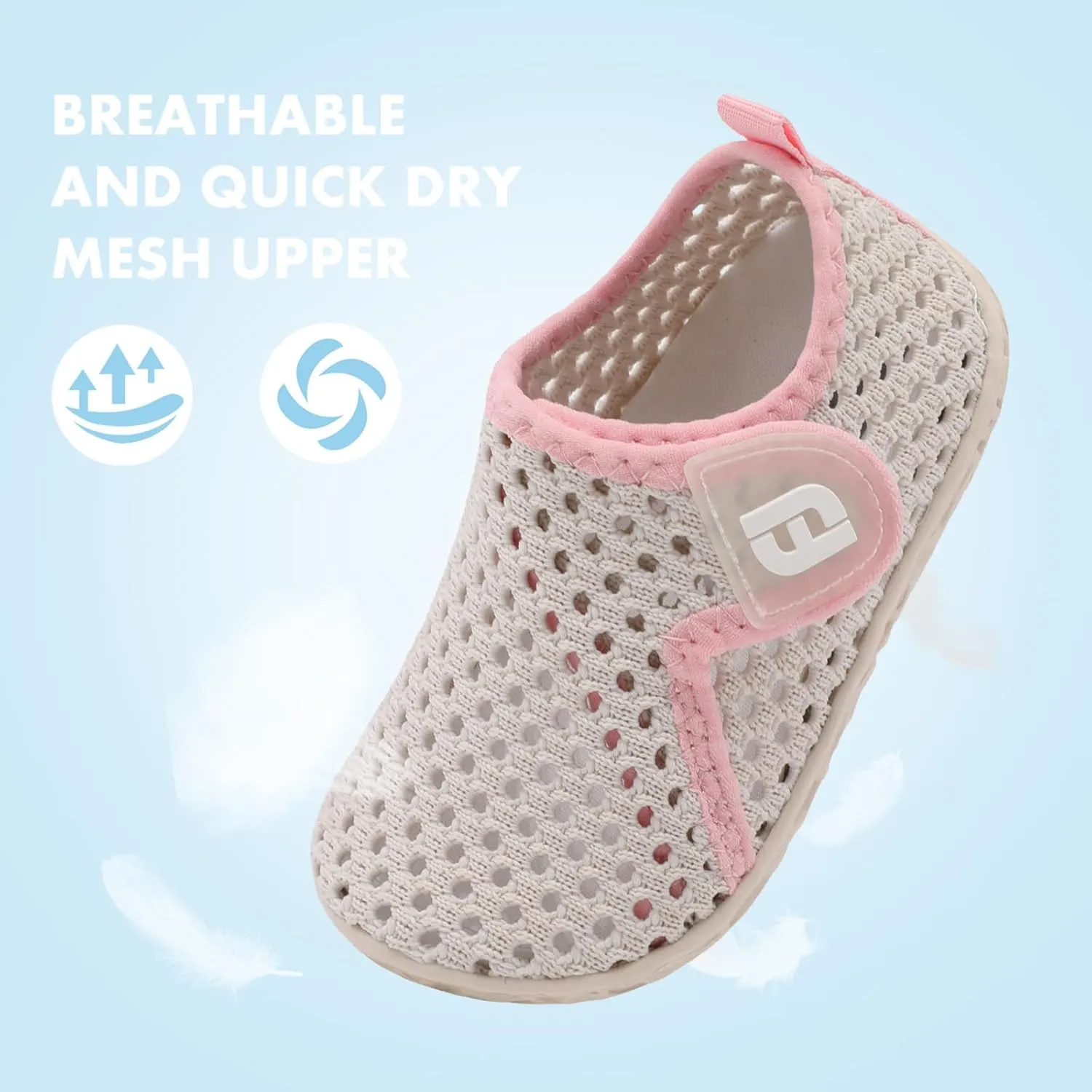 JOINFREE Baby Toddler Water Shoes Boys Girls Sandals Barefoot Kids Breathable Sneakers Shoes for Walking Running