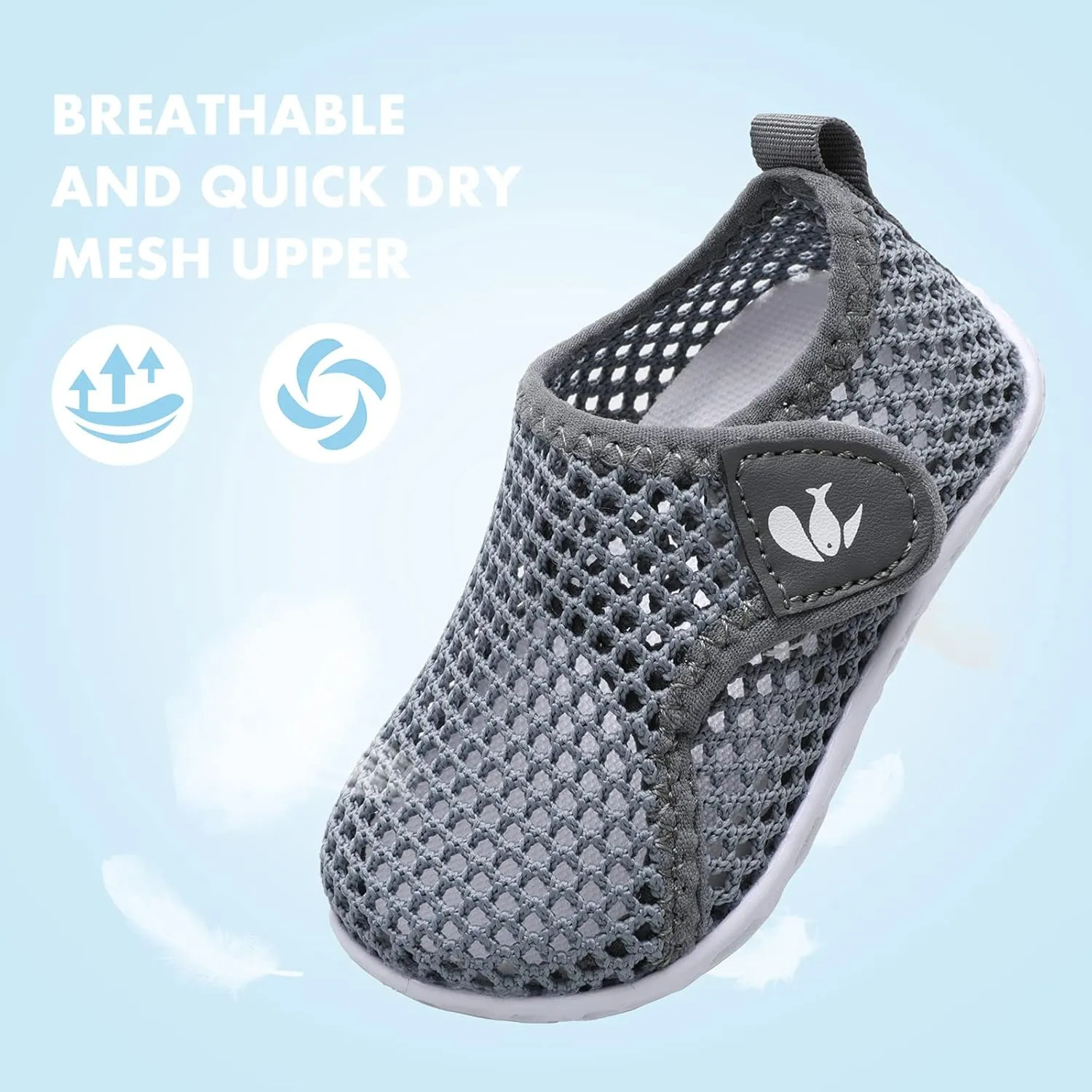 JOINFREE Baby Toddler Water Shoes Boys Girls Sandals Barefoot Kids Breathable Sneakers Shoes for Walking Running