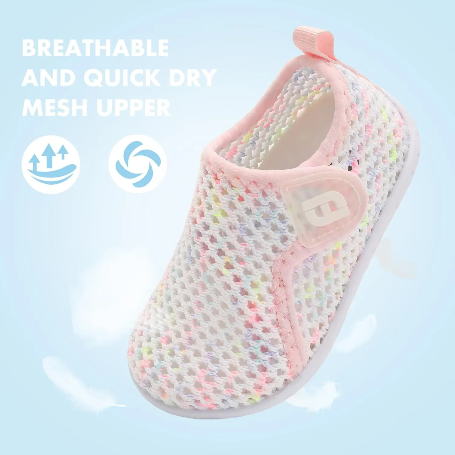 JOINFREE Baby Toddler Water Shoes Boys Girls Sandals Barefoot Kids Breathable Sneakers Shoes for Walking Running