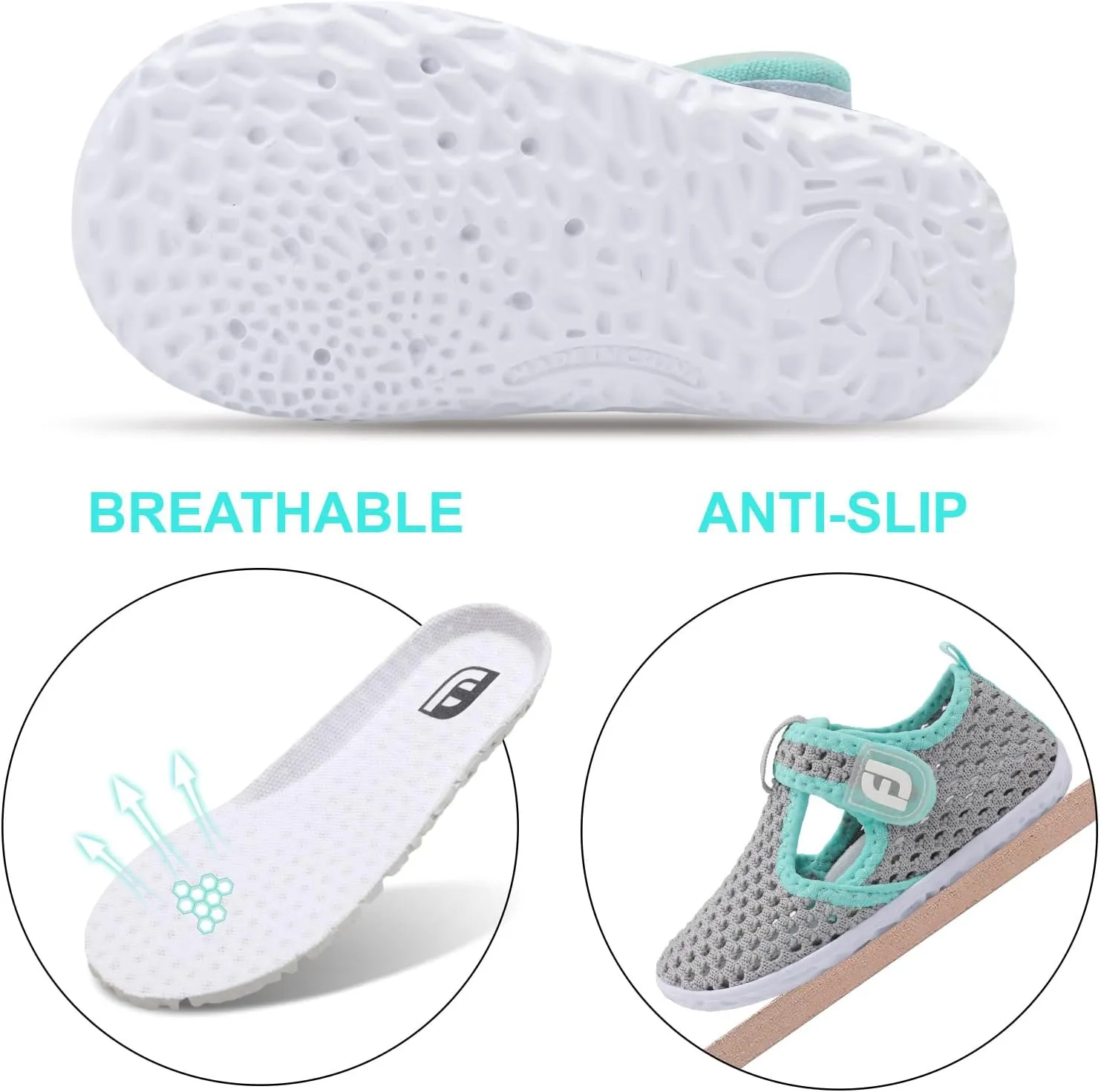 JOINFREE Baby Toddler Water Shoes Boys Girls Sandals Barefoot Kids Breathable Sneakers Shoes for Walking Running