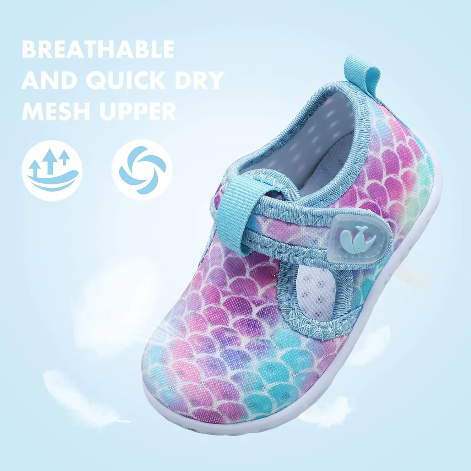 JOINFREE Baby Toddler Water Shoes Boys Girls Sandals Barefoot Kids Breathable Sneakers Shoes for Walking Running