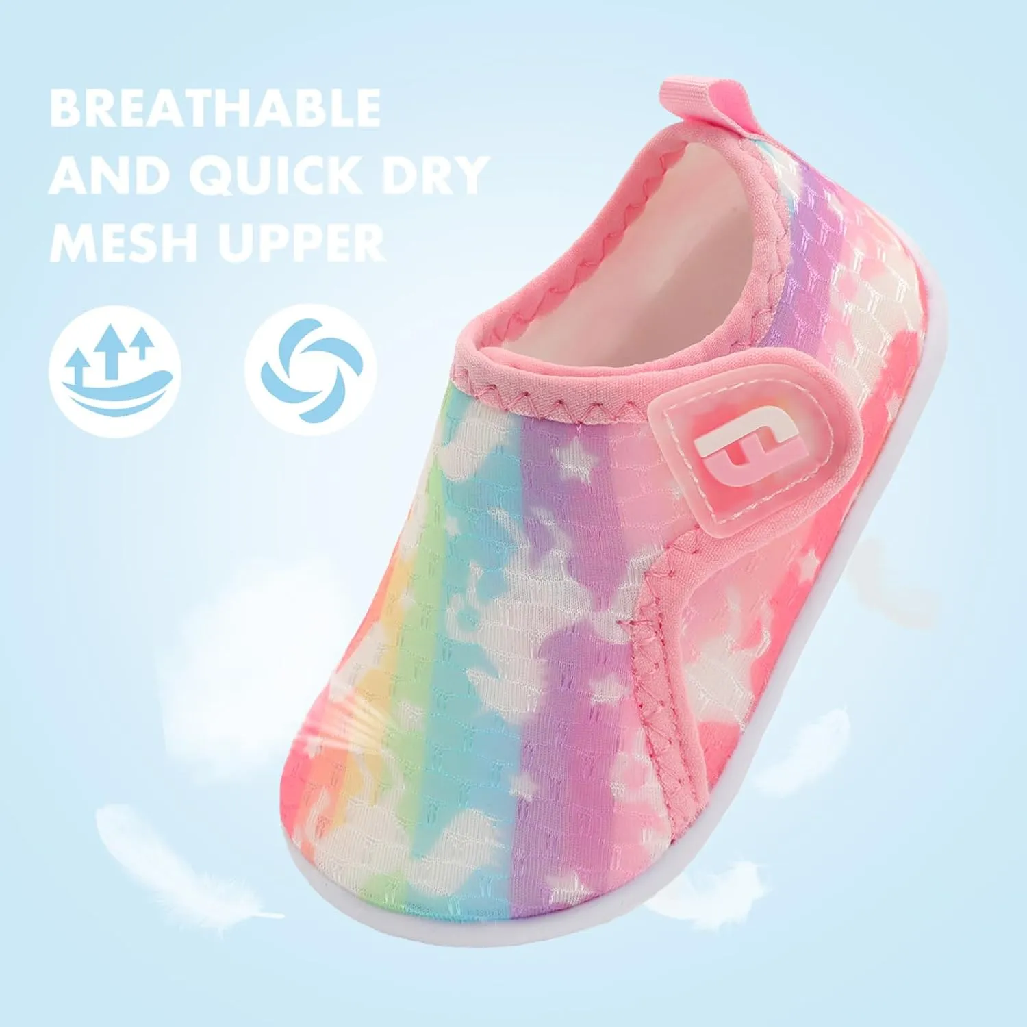 JOINFREE Baby Toddler Water Shoes Boys Girls Sandals Barefoot Kids Breathable Sneakers Shoes for Walking Running