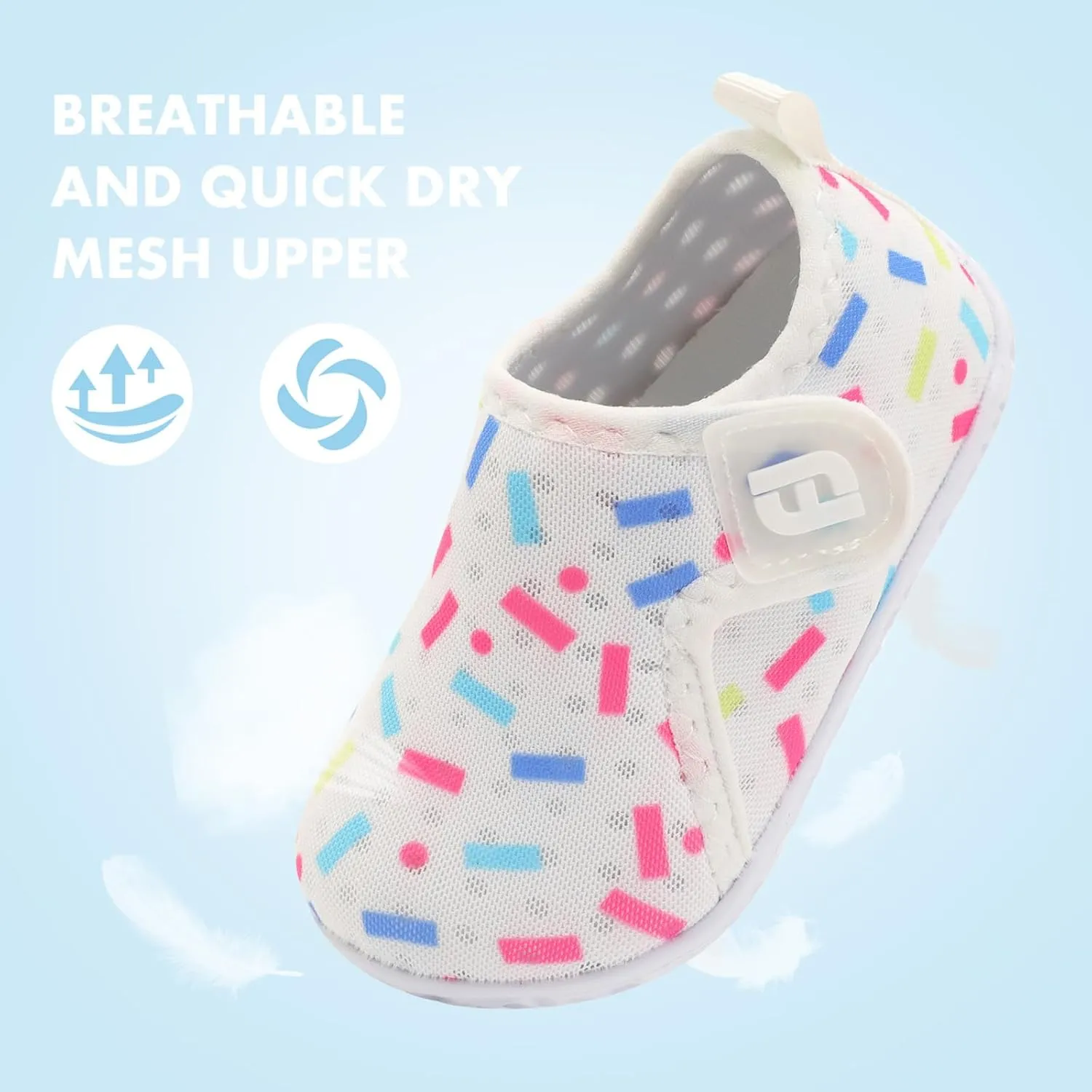 JOINFREE Baby Toddler Water Shoes Boys Girls Sandals Barefoot Kids Breathable Sneakers Shoes for Walking Running