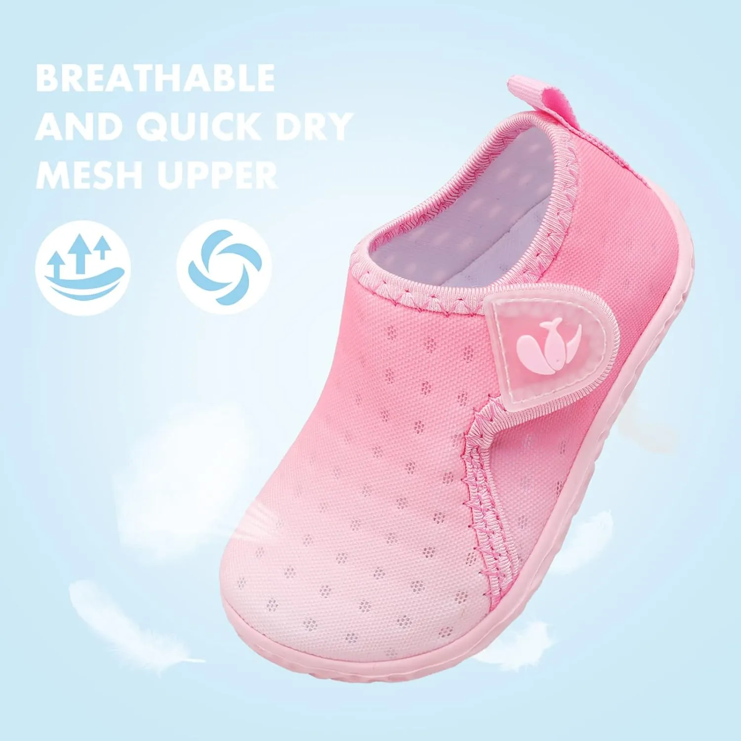 JOINFREE Baby Toddler Water Shoes Boys Girls Sandals Barefoot Kids Breathable Sneakers Shoes for Walking Running