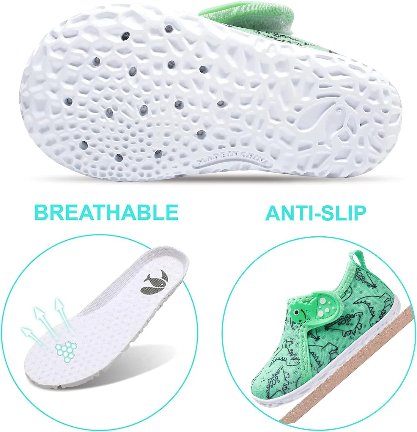 JOINFREE Baby Toddler Water Shoes Boys Girls Sandals Barefoot Kids Breathable Sneakers Shoes for Walking Running