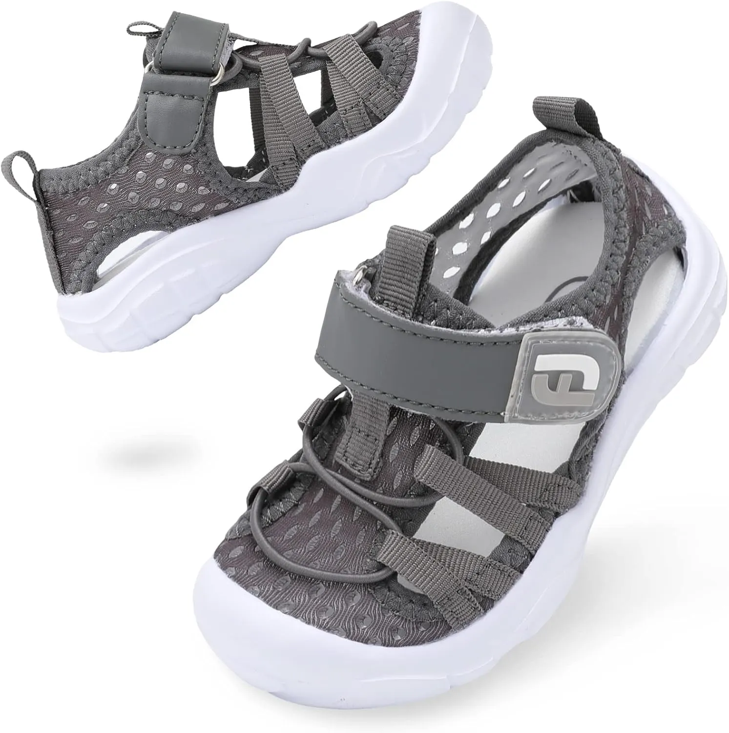 JOINFREE Toddler Boys Girls Water Shoes Breathable Qucik Dry Sport Beach Sandals Lightweight Barefoot Flexible