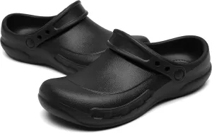 JSWEI Chef Shoes Men - Waterproof & Oil-Proof Non Slip Kitchen Clogs for Men, Nursing, Garden & Outdoor Use