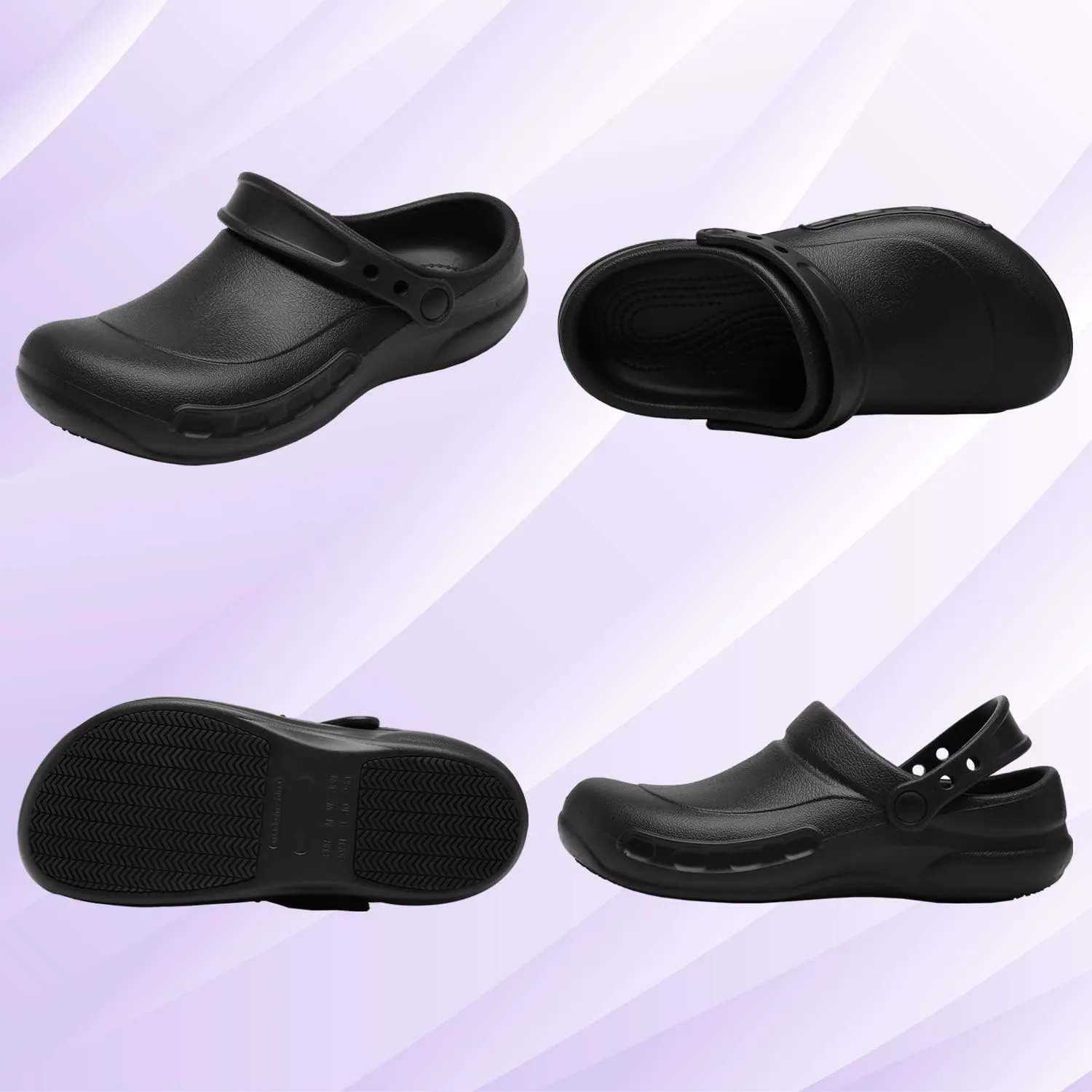 JSWEI Chef Shoes Men - Waterproof & Oil-Proof Non Slip Kitchen Clogs for Men, Nursing, Garden & Outdoor Use