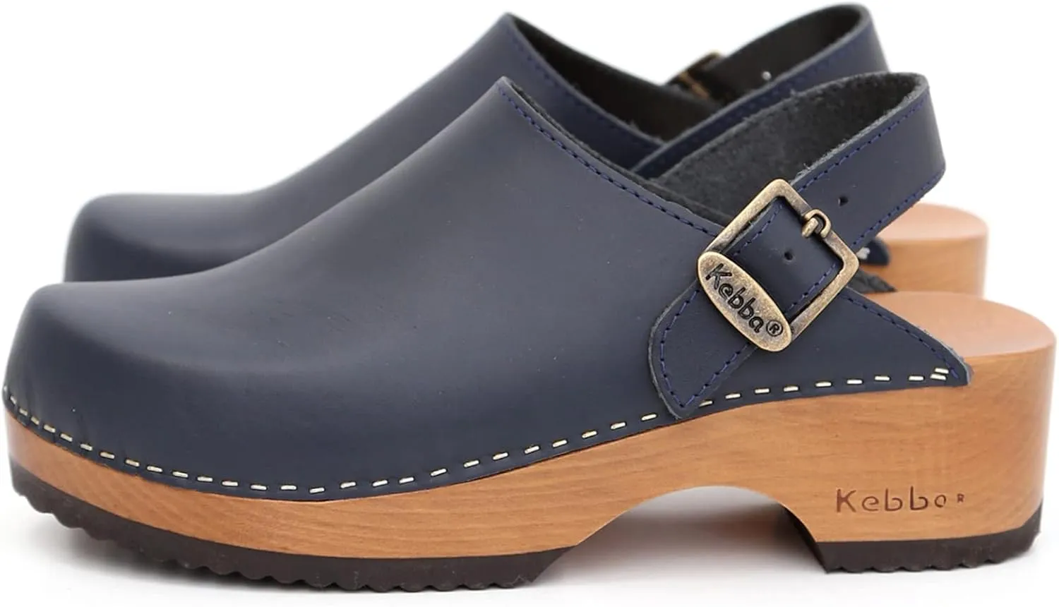 Kebba - Handmade Wooden Clog Mules, Marianne