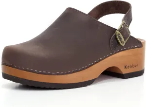 Kebba - Handmade Wooden Clog Mules, Marianne