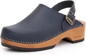 Kebba - Handmade Wooden Clog Mules, Marianne