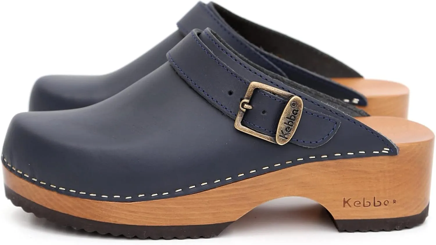 Kebba - Handmade Wooden Clog Mules, Marianne