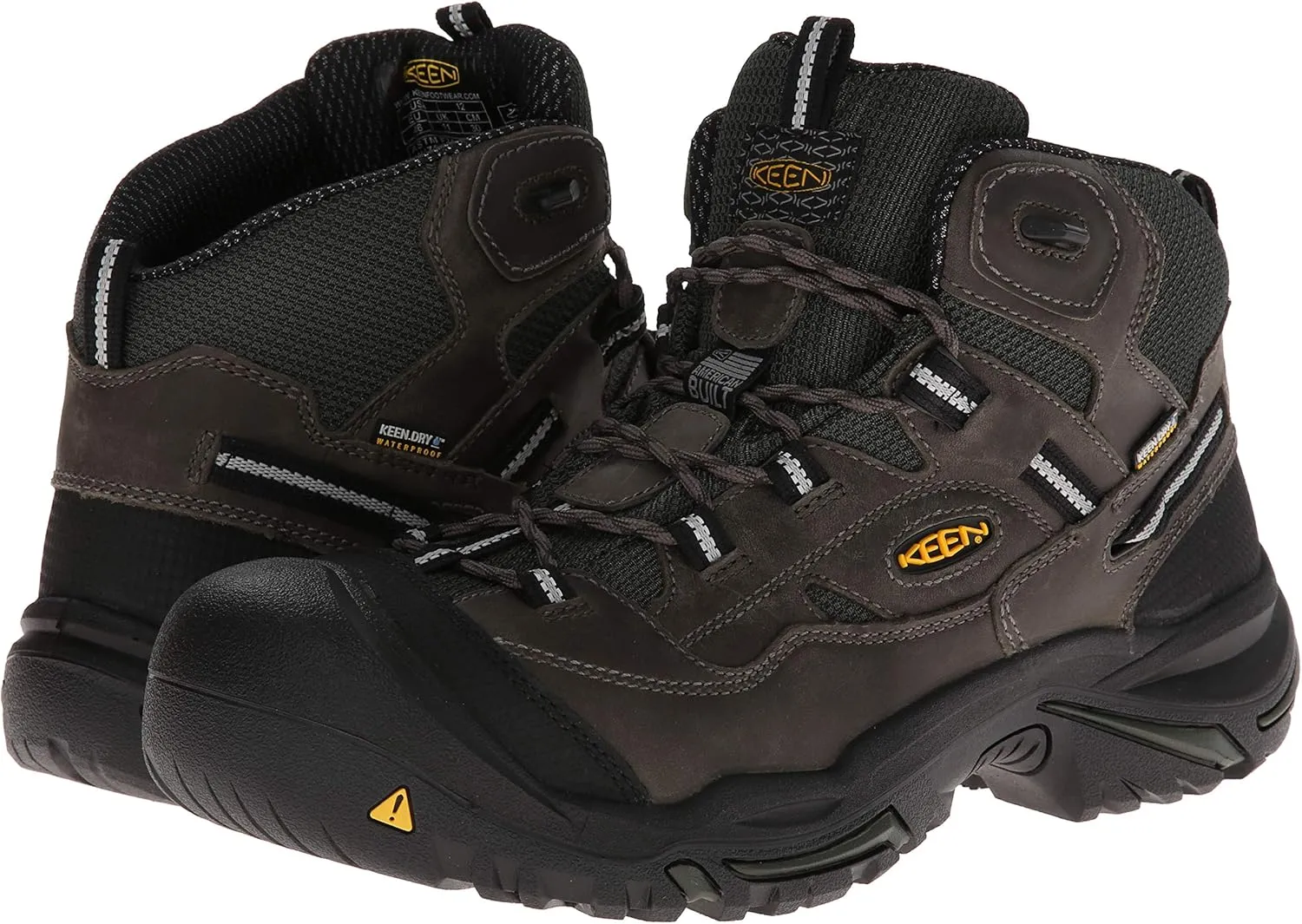 KEEN Utility Men's Braddock Mid Height Steel Toe Waterproof Work Boot