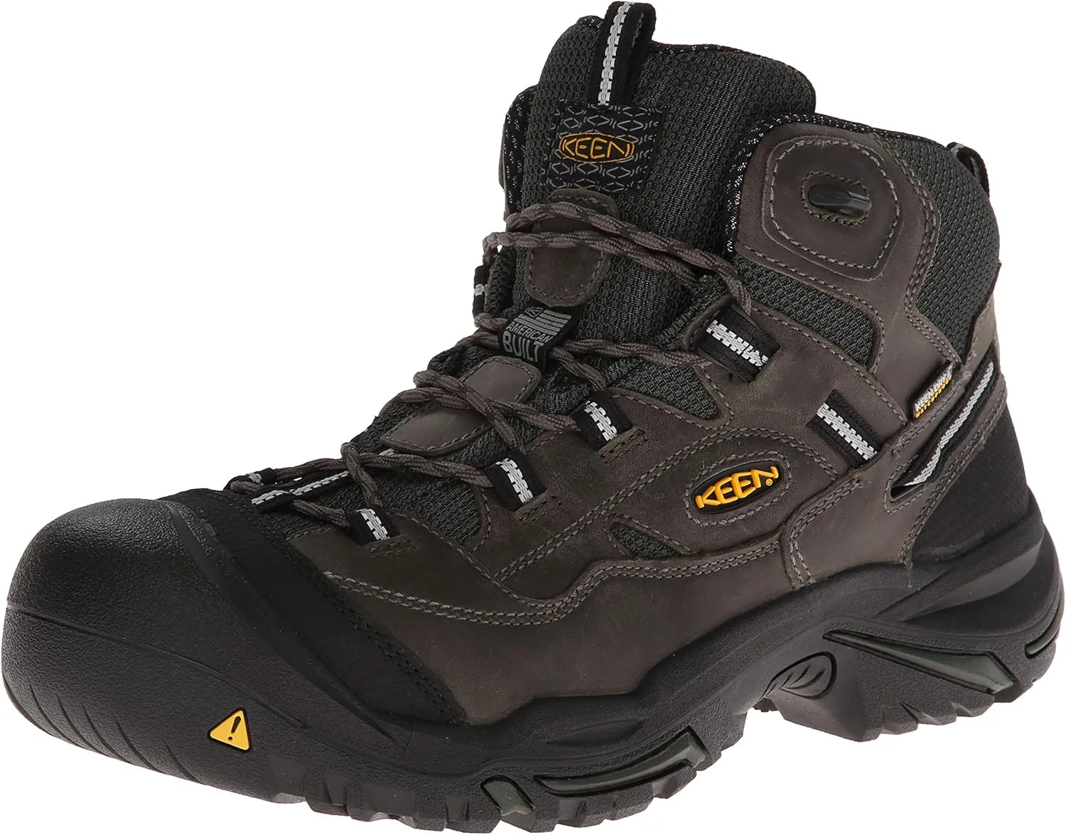 KEEN Utility Men's Braddock Mid Height Steel Toe Waterproof Work Boot