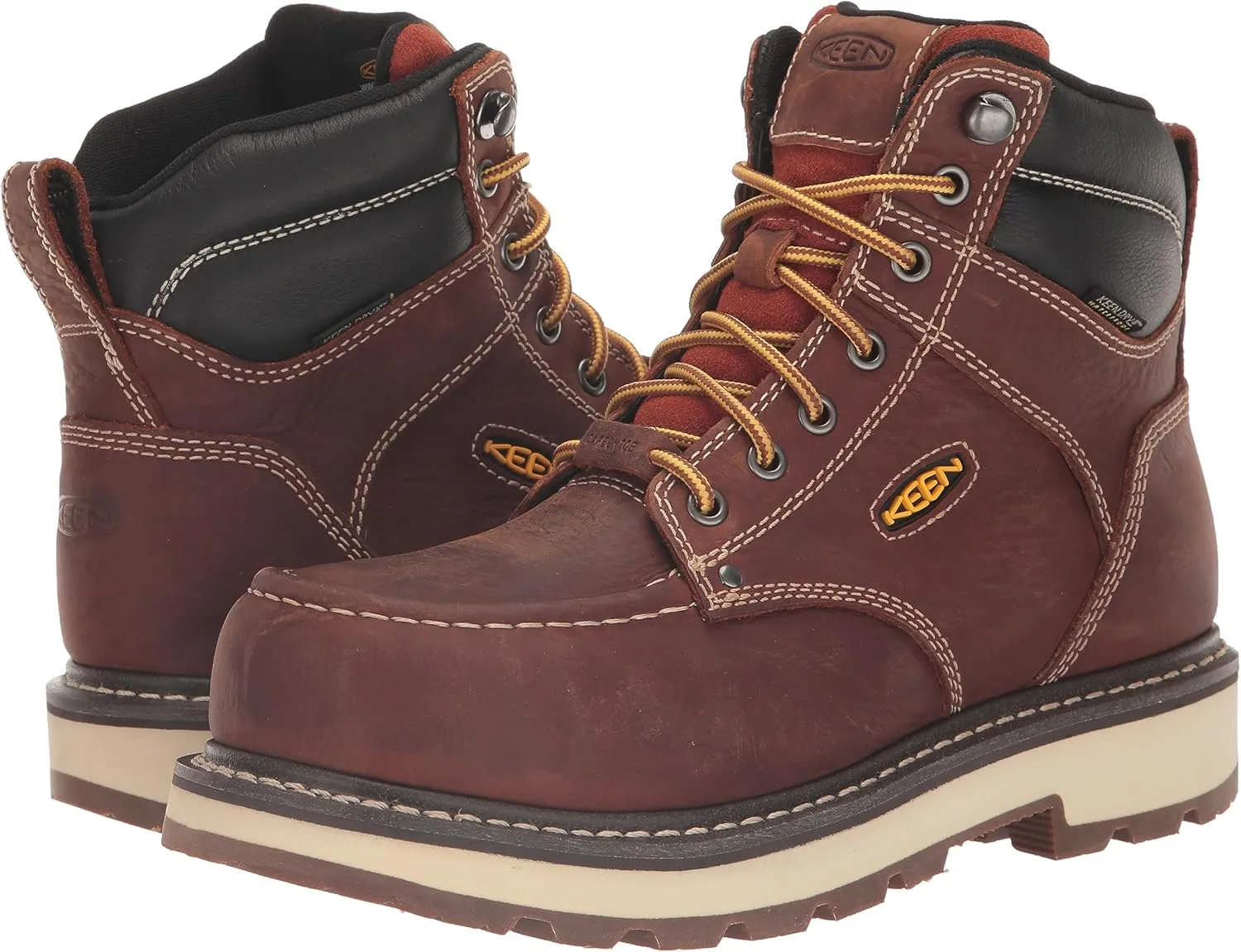 KEEN Utility Men's Cincinnati 6" Composite Toe Waterproof 90 Degree Heel Heavy Duty Work Boot
