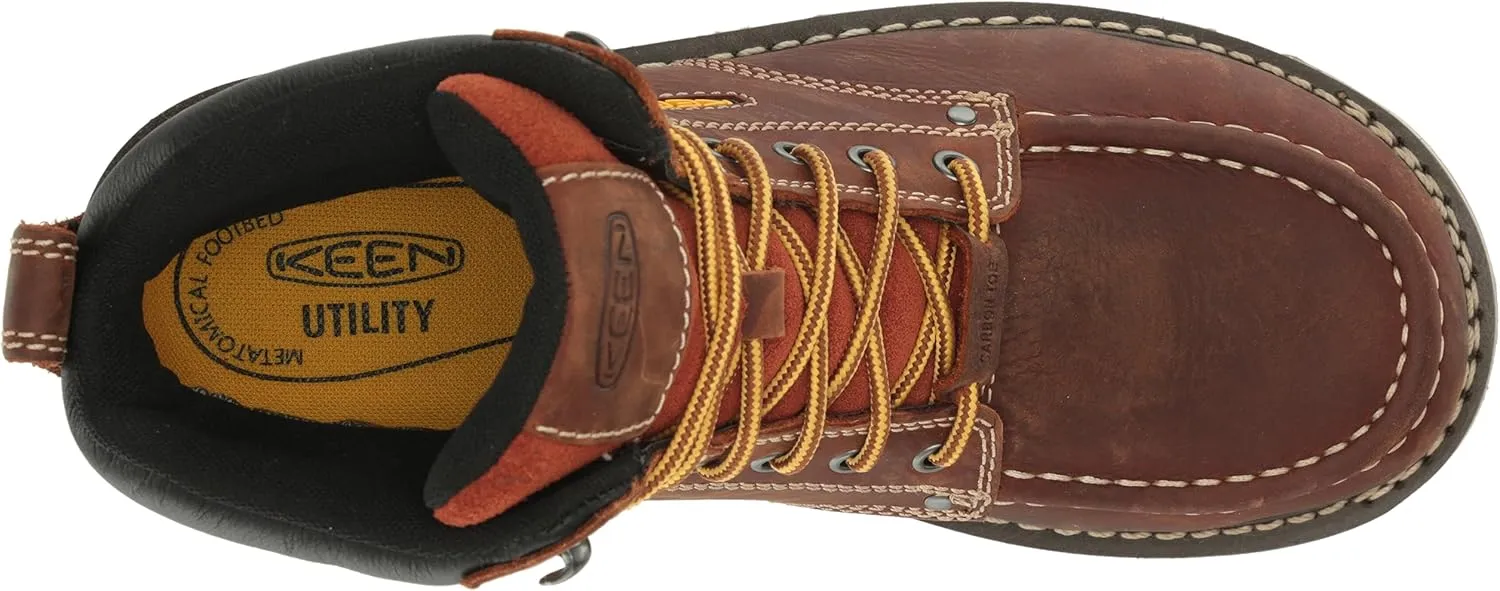 KEEN Utility Men's Cincinnati 6" Composite Toe Waterproof 90 Degree Heel Heavy Duty Work Boot