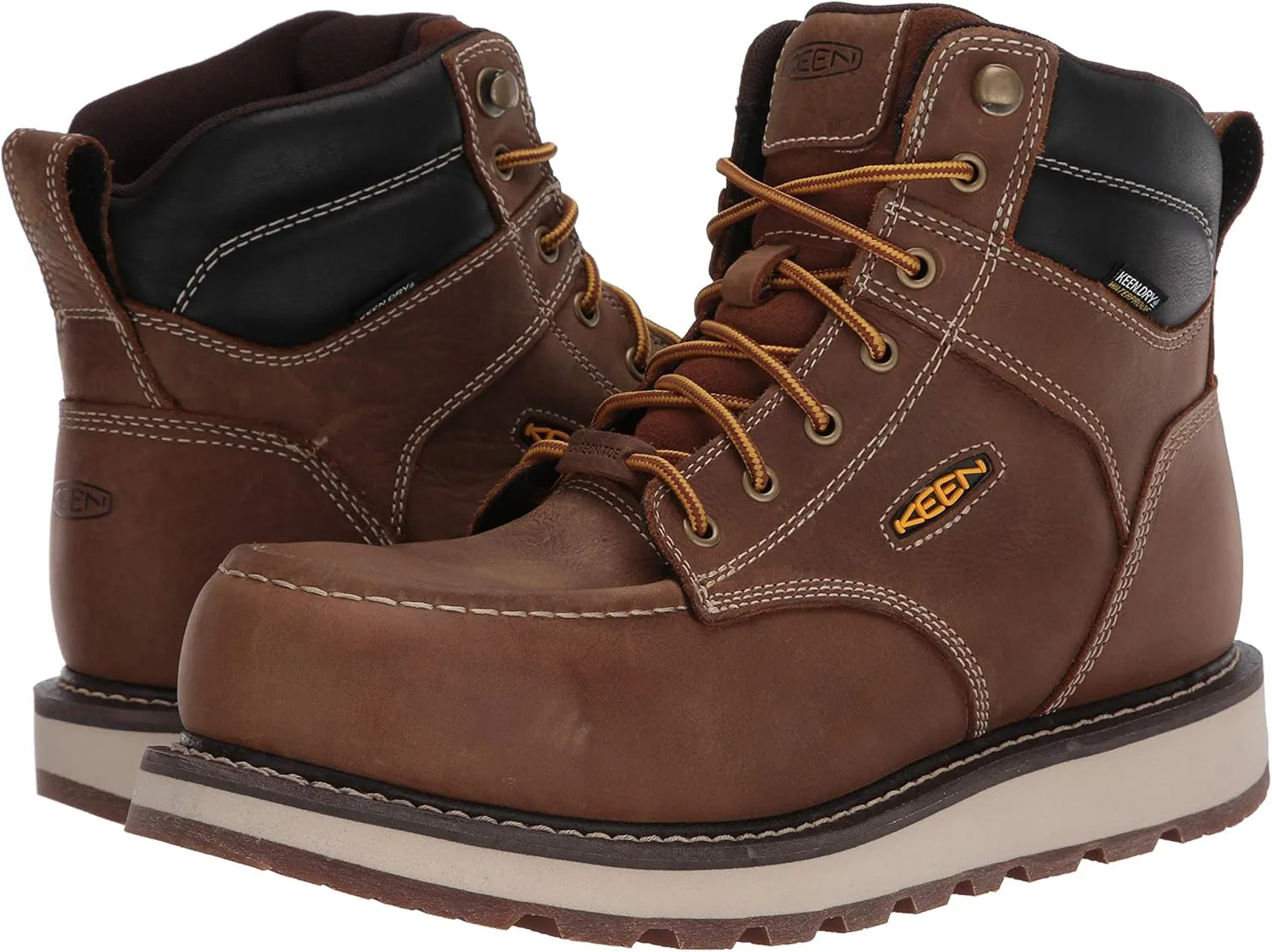 KEEN Utility Men's Cincinnati 6" Composite Toe Waterproof Wedge Work Boots
