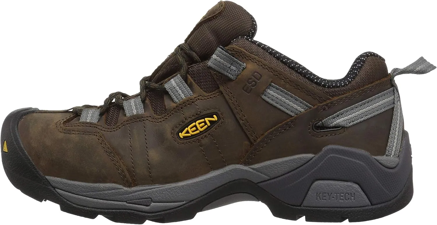 KEEN Utility Men's Detroit XT ESD Low Height Leather Steel Toe Work Shoe