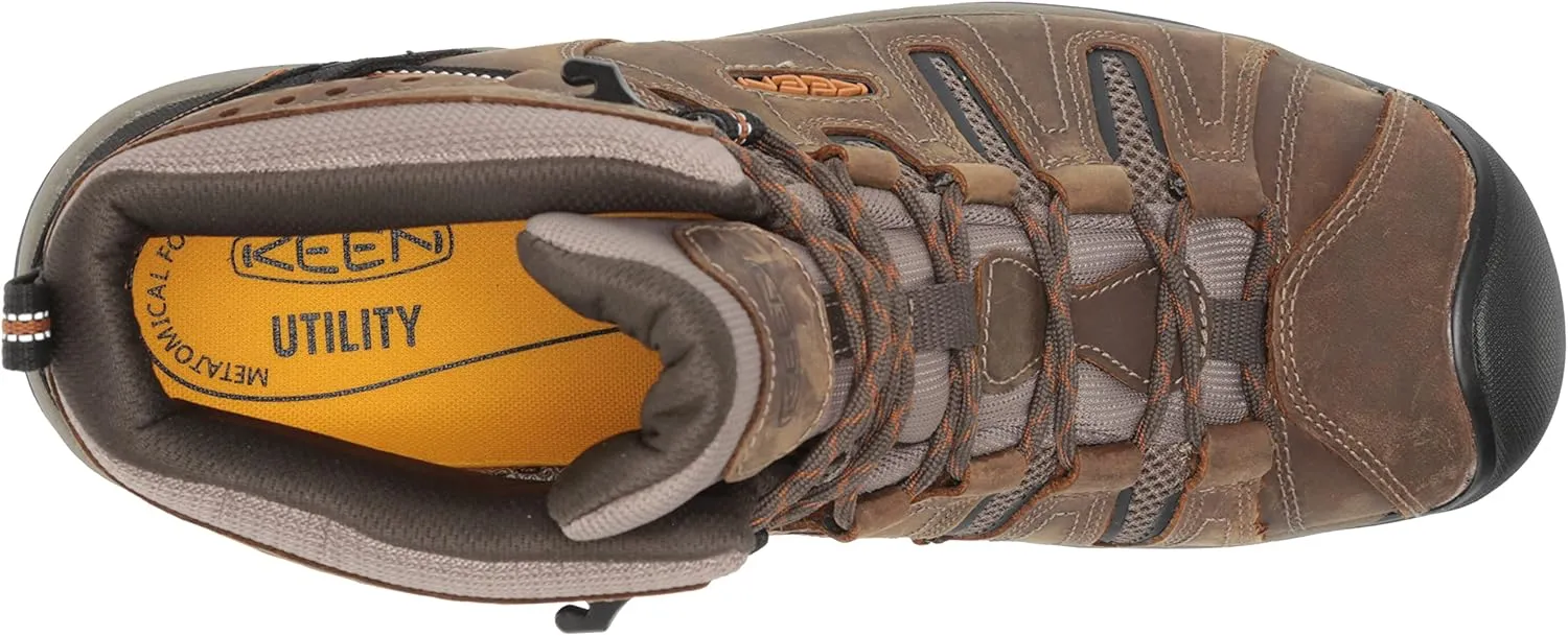 KEEN Utility Men's Flint2MidHeightSoft ToeWaterproofNon Slip Work Boot