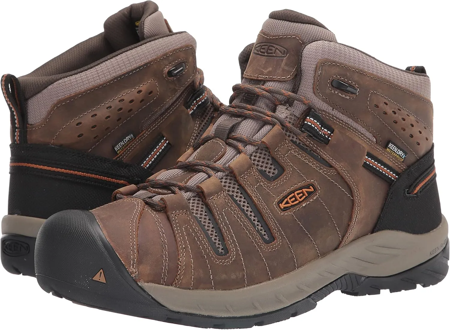 KEEN Utility Men's Flint2MidHeightSoft ToeWaterproofNon Slip Work Boot