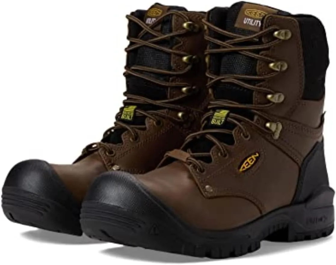KEEN Utility Men's Independence 8" Leather Waterproof Composite Toe Work Boots
