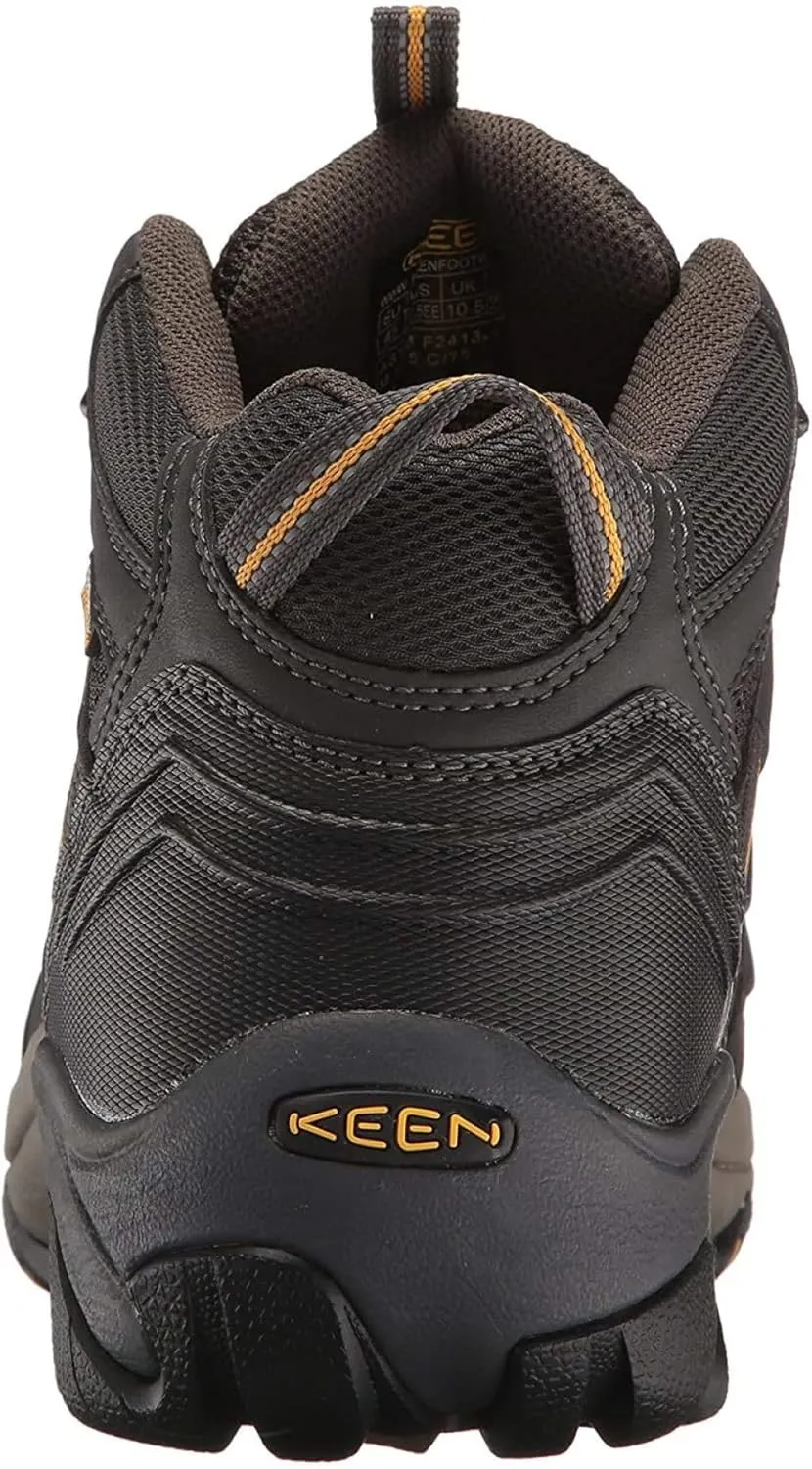 KEEN Utility Men's Lansing Mid Height Steel Toe Waterproof Work Boots