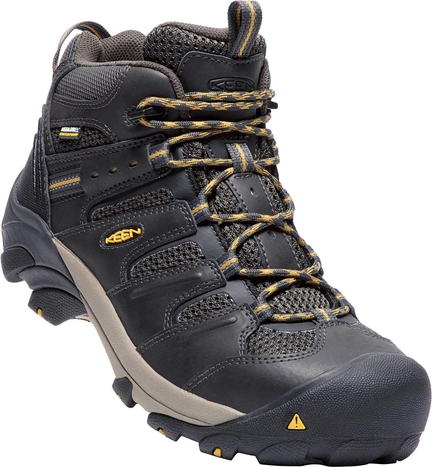 KEEN Utility Men's Lansing Mid Height Steel Toe Waterproof Work Boots